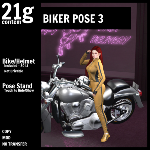 Second Life Marketplace 21g Biker Pose